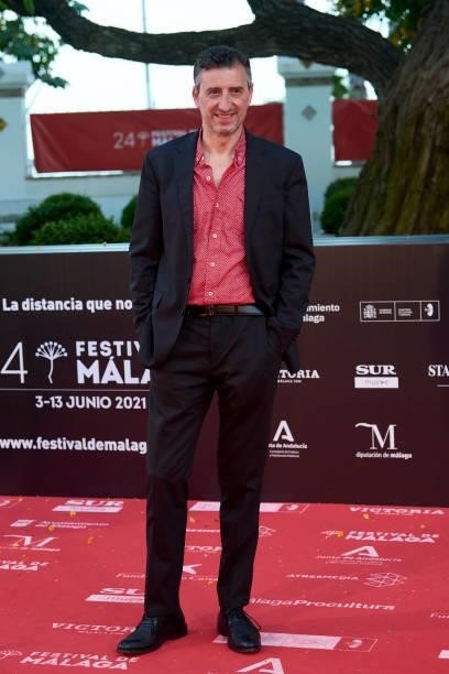 Actor Antonio Di Matteo attends '15 Horas' premiere during the 24th Malaga Film Festival at the Miramar Hotel on June 08, 2021 in Malaga, Spain.