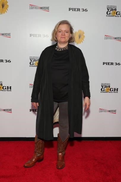 Eve Pomerance attends the Immersive Van Gogh Opening Night at Pier 36 on June 08, 2021 in New York City.