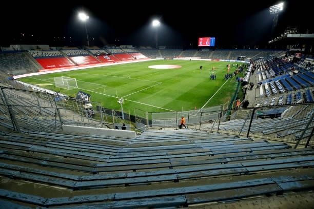 General view of Estadio San Carlos de Apoquindo before a match between Chile and Bolivia as part of South American Qualifiers for Qatar 2022 on June...