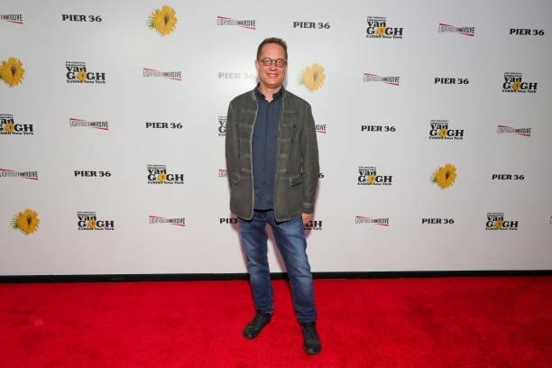 Corey Ross attends the Immersive Van Gogh Opening Night at Pier 36 on June 08, 2021 in New York City.