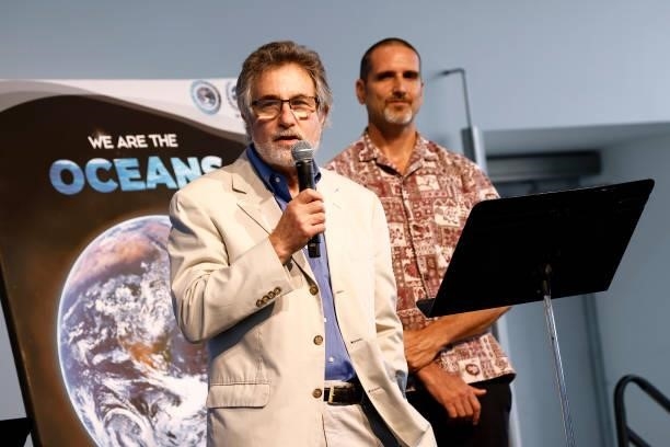 Mike Gravitz , Director, Marine Conservation Biology Institute, and John Hocevar of Greenpeace speak at the We Are The Oceans - The World Oceans Day...