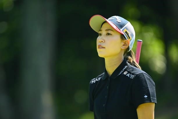 Momoko Ueda of Japan is seen during the practice round of the Ai Miyazato Suntory Ladies Open at Rokko Kokusai Golf Club on June 9, 2021 in Kobe,...