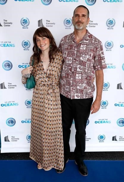 Victoria Scrimer and John Hocevar attend the We Are The Oceans - The World Oceans Day event at The Reach at The Kennedy Center on June 08, 2021 in...
