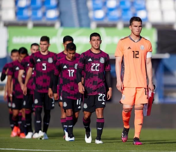 Players of Mexico look on prior to a International Friendly Match between Mexico and Saudi Arabia on June 08, 2021 in Marbella, Spain.