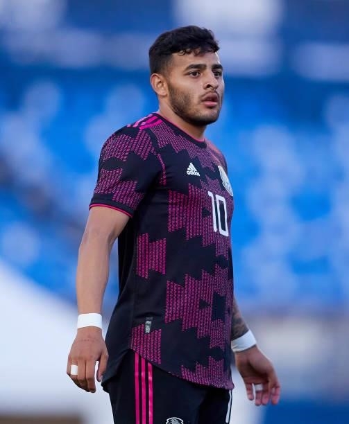 Ernesto Alexis Vega of Mexico looks on during a International Friendly Match between Mexico and Saudi Arabia on June 08, 2021 in Marbella, Spain.