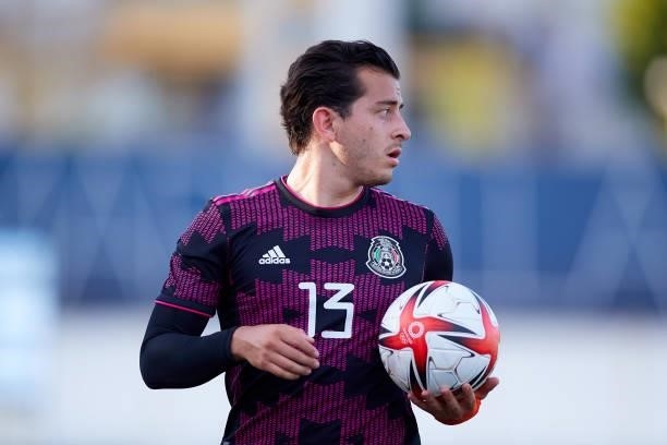 Alan Mozo Rodriguez of Mexico looks on during a International Friendly Match between Mexico and Saudi Arabia on June 08, 2021 in Marbella, Spain.