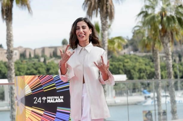 Carolina Yuste attends 'Sevillanas Brooklyn' photocall during 24th Malaga Spanish Film Festival on June 09, 2021 in Malaga, Spain.