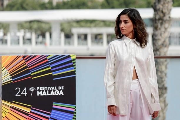 Carolina Yuste attends 'Sevillanas Brooklyn' photocall during 24th Malaga Spanish Film Festival on June 09, 2021 in Malaga, Spain.