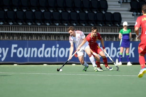 Harry Martin of England during the Euro Hockey Championships match between Spanje and Engeland at Wagener Stadion on June 8, 2021 in Amstelveen,...