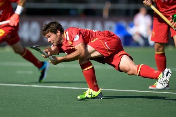 Pau Quemada of Spain during the Euro Hockey Championships match between Spanje and Engeland at Wagener Stadion on June 8, 2021 in Amstelveen,...