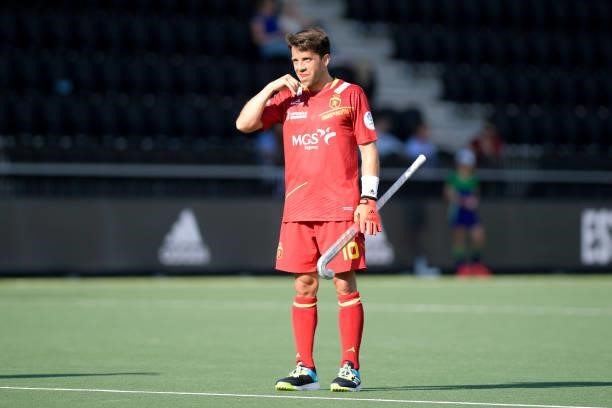 Marc Salles of Spain during the Euro Hockey Championships match between Spanje and Engeland at Wagener Stadion on June 8, 2021 in Amstelveen,...