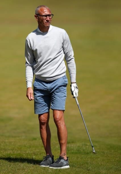 Former Swedish professional football player, Henrik Larsson plays in the pro-am ahead of the Scandinavian Mixed Hosted by Henrik and Annika at Vallda...