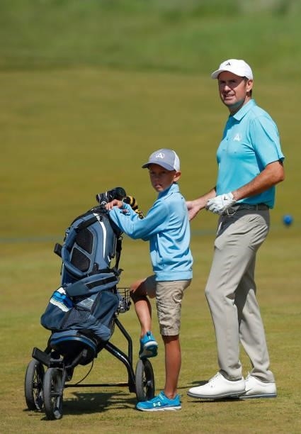 Mike McGee and son Will McGee of Sweden plays in the pro-am ahead of the Scandinavian Mixed Hosted by Henrik and Annika at Vallda Golf & Country Club...