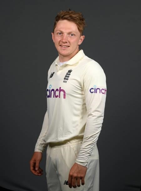 Dom Bess of England poses for a portrait at Edgbaston on June 09, 2021 in Birmingham, England.