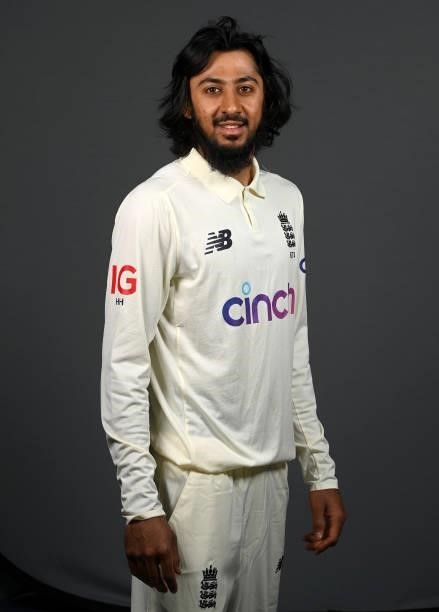 Haseeb Hameeb of England poses for a portrait at Edgbaston on June 09, 2021 in Birmingham, England.