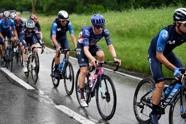 Alex Howes of United States and Team EF Education - Nippo during the 84th Tour de Suisse 2021, Stage 4 a 171km stage from St. Urban to Gstaad 1004m /...