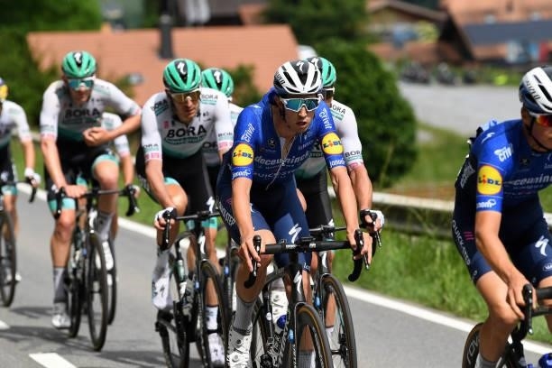 Jannik Steimle of Germany and Team Deceuninck - Quick-Step during the 84th Tour de Suisse 2021, Stage 4 a 171km stage from St. Urban to Gstaad 1004m...