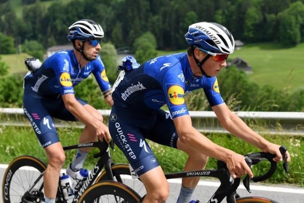 Mauri Vansevenant of Belgium and Team Deceuninck - Quick-Step during the 84th Tour de Suisse 2021, Stage 4 a 171km stage from St. Urban to Gstaad...