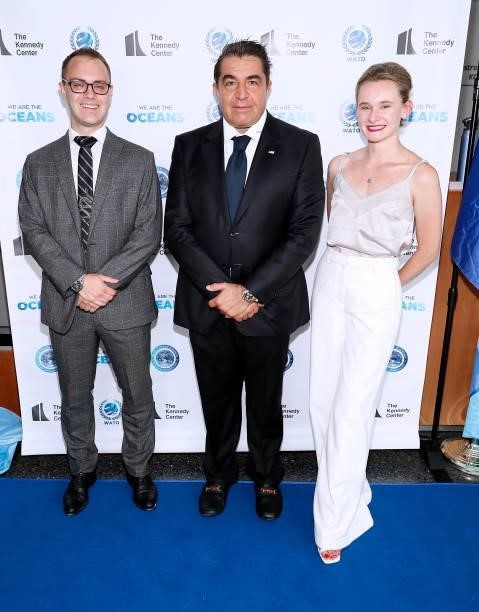 White House advisor James A. Bacon, Ambassador Paolo Zampolli and guest attend the We Are The Oceans - The World Oceans Day event at The Reach at The...