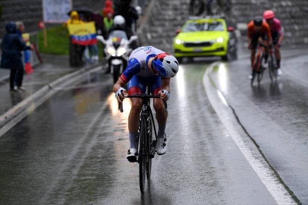 Benjamin Thomas of France and Team Groupama - FDJ in the Breakaway during the 84th Tour de Suisse 2021, Stage 4 a 171km stage from St. Urban to...