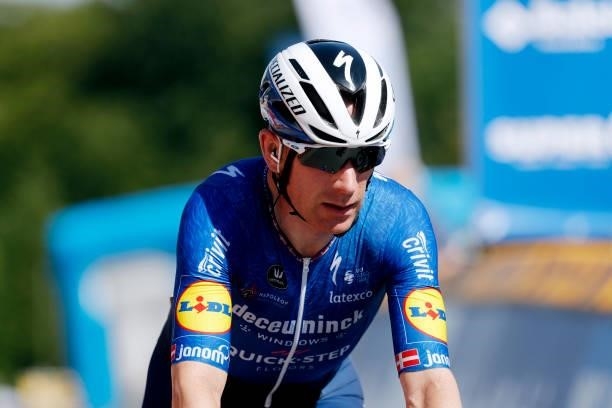 Michael Morkov of Denmark and Team Deceuninck - Quick-Step at arrival during the 90th Baloise Belgium Tour 2021, Stage 1 a 175,3km stage from Beveren...