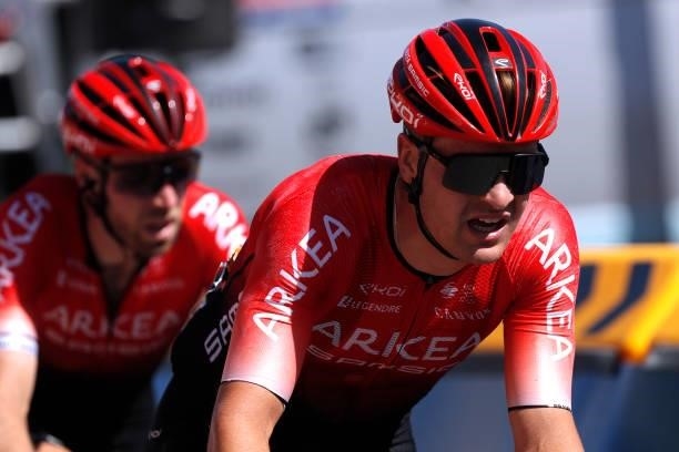 Bram Welten of Netherlands and Team Arkéa - Samsic at arrival during the 90th Baloise Belgium Tour 2021, Stage 1 a 175,3km stage from Beveren to...