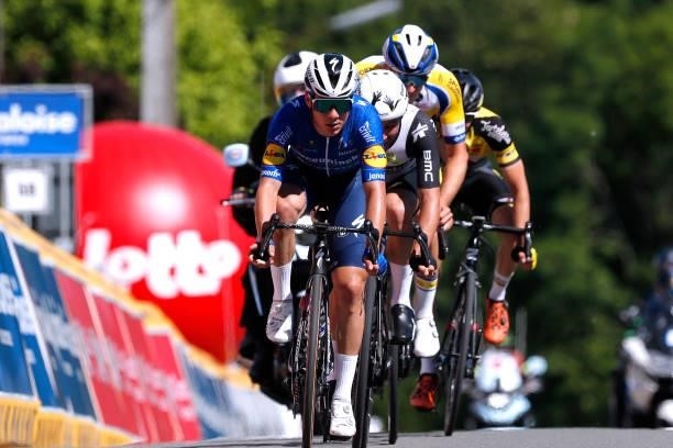 Remco Evenepoel of Belgium and Team Deceuninck - Quick-Step 2nd place at arrival during the 90th Baloise Belgium Tour 2021, Stage 1 a 175,3km stage...