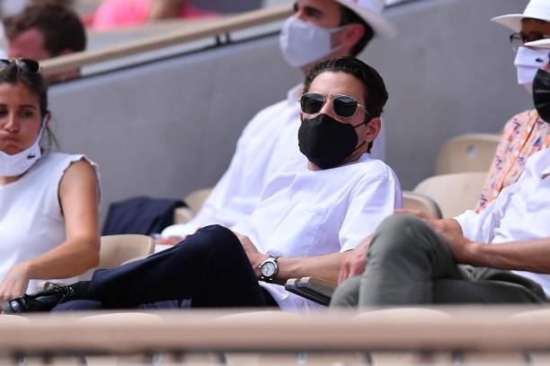 Rami Malek attends the French Open at Roland Garros on June 09, 2021 in Paris, France.