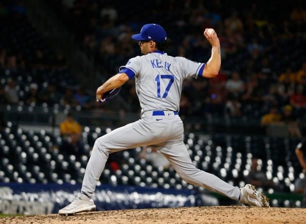 Joe Kelly of the Los Angeles Dodgers in action against the Pittsburgh Pirates at PNC Park on June 8, 2021 in Pittsburgh, Pennsylvania.