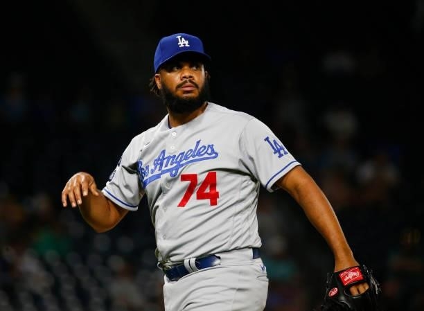 Kenley Jansen of the Los Angeles Dodgers in action against the Pittsburgh Pirates at PNC Park on June 8, 2021 in Pittsburgh, Pennsylvania.