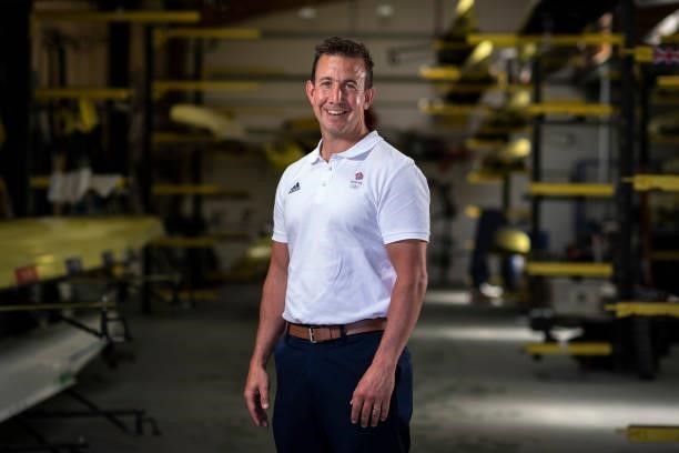 Sport Engagement Manager, Paul Ford of Great Britain poses for a photo to mark the official announcement of the rowing team selected to Team GB for...