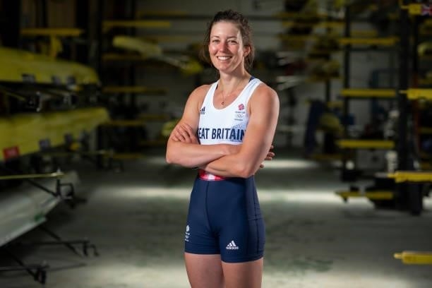 Emily Craig of Great Britain poses for a photo to mark the official announcement of the rowing team selected to Team GB for the Tokyo 2020 Olympic...