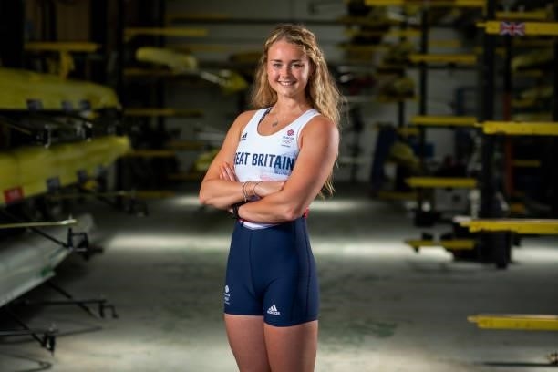 Hannah Scott of Great Britain poses for a photo to mark the official announcement of the rowing team selected to Team GB for the Tokyo 2020 Olympic...