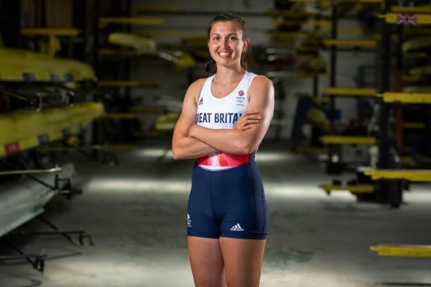Rowan McKellar of Great Britain poses for a photo to mark the official announcement of the rowing team selected to Team GB for the Tokyo 2020 Olympic...