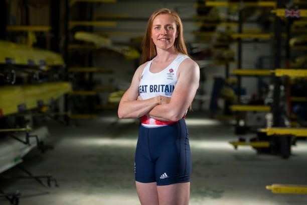 Rebecca Edwards of Great Britain poses for a photo to mark the official announcement of the rowing team selected to Team GB for the Tokyo 2020...