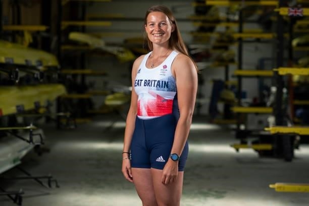 Emily Ford of Great Britain poses for a photo to mark the official announcement of the rowing team selected to Team GB for the Tokyo 2020 Olympic...