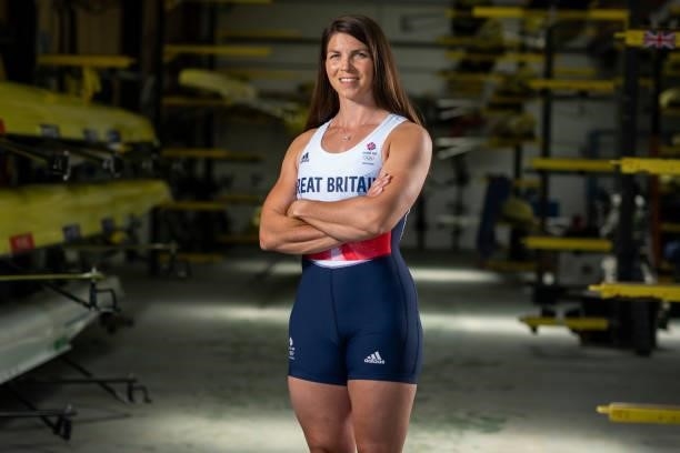 Rebecca Muzerie of Great Britain poses for a photo to mark the official announcement of the rowing team selected to Team GB for the Tokyo 2020...