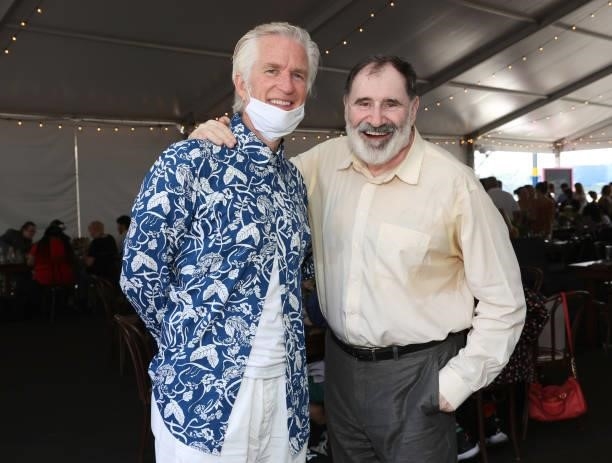 Matthew Modine and Richard Kind attend the Tribeca Festival Welcome Lunch during the 2021 Tribeca Festival at Pier 76 on June 09, 2021 in New York...