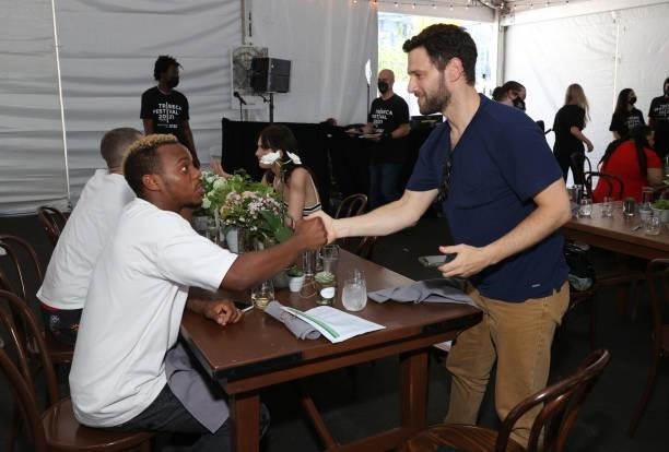 Lil buck and Justin Bartha attend the Tribeca Festival Welcome Lunch during the 2021 Tribeca Festival at Pier 76 on June 09, 2021 in New York City.
