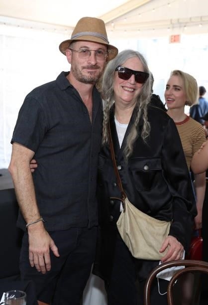 Darren Aronofsky and Patti Smith attend the Tribeca Festival Welcome Lunch during the 2021 Tribeca Festival at Pier 76 on June 09, 2021 in New York...