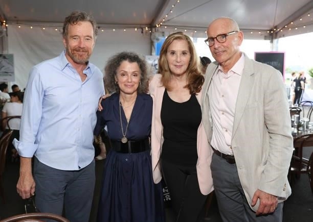 Bryan Cranston and Paula Weinstein attend the Tribeca Festival Welcome Lunch during the 2021 Tribeca Festival at Pier 76 on June 09, 2021 in New York...