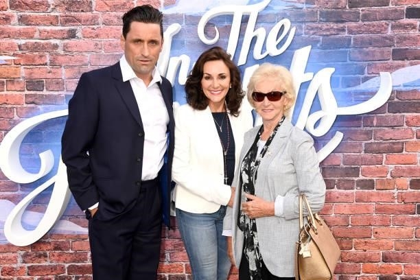 Daniel Taylor, Shirley Ballas and mother Audrey attend the screening of "In the Heights