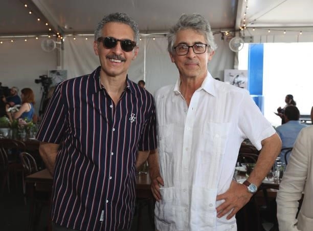 John Turturro and Alexander Payne attend the Tribeca Festival Welcome Lunch during the 2021 Tribeca Festival at Pier 76 on June 09, 2021 in New York...