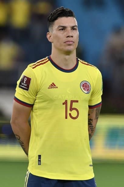 Mateus Uribe of Colombia during a match between Colombia and Argentina as part of South American Qualifiers for Qatar 2022 at Estadio Metropolitano...