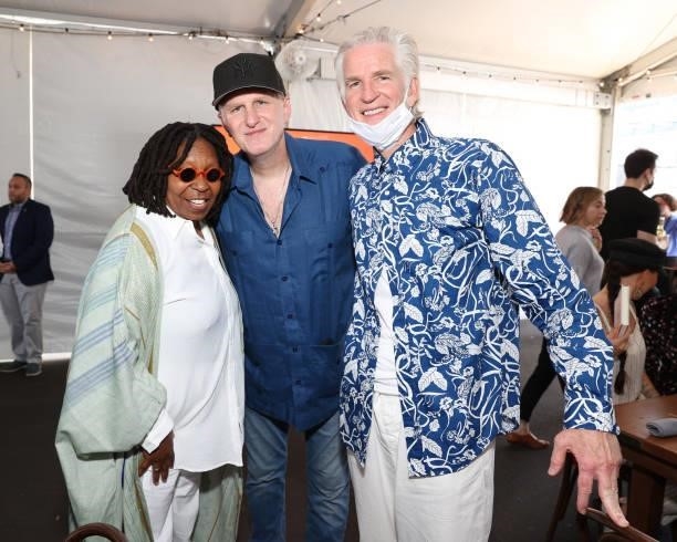 Whoopi Goldberg, Michael Rapaport and Matthew Modine attend the Tribeca Festival Welcome Lunch during the 2021 Tribeca Festival at Pier 76 on June...