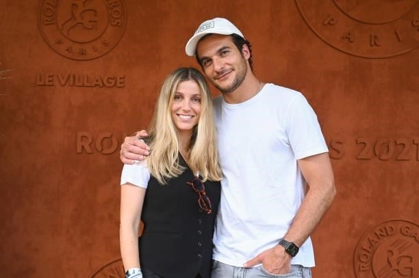 Singer Amir and wife Lital attend the French Open 2021at Roland Garros on June 09, 2021 in Paris, France.