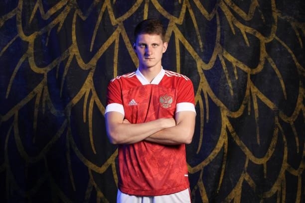 Igor Diveev of Russia poses during the official UEFA Euro 2020 media access day at The Novogorsk Training Center on June 08, 2021 in Moscow, Russia.