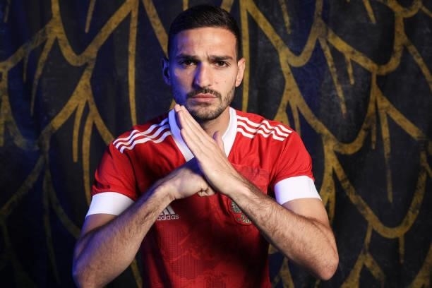 Magomed Ozdoev of Russia poses during the official UEFA Euro 2020 media access day at The Novogorsk Training Center on June 08, 2021 in Moscow,...