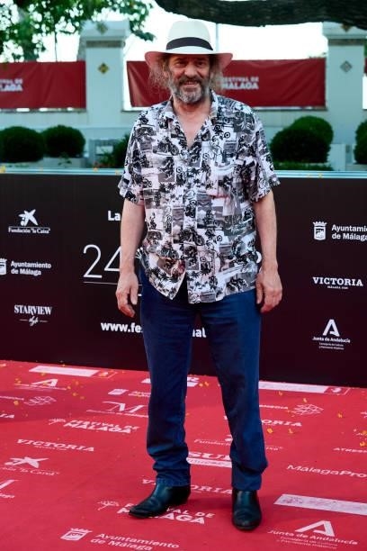 Javier Garcia Pelayo attends 'Sevillanas de Brooklyn' premiere during the 24th Malaga Film Festival at the Miramar Hotel on June 09, 2021 in Malaga,...