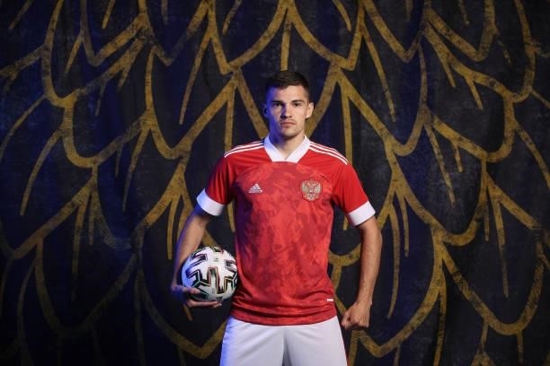Roman Zobnin of Russia poses during the official UEFA Euro 2020 media access day at The Novogorsk Training Center on June 08, 2021 in Moscow, Russia.